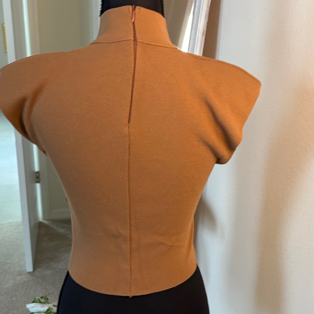 ZARA Elegant Tan Women's Top - Picture 3 of 7